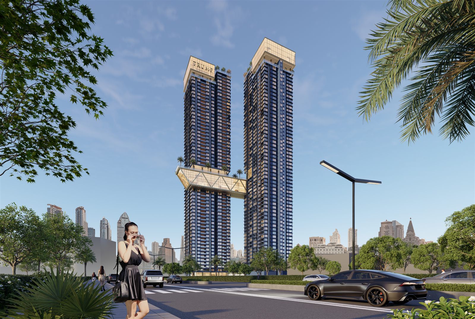 Trump Towers Hyderabad, street view